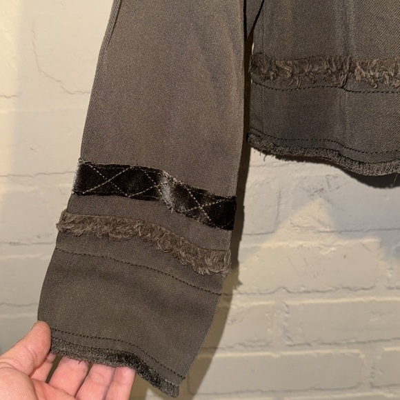 Fate green jacket olive Women's Brown Jacket medium NEW lightweight - Picture 3 of 5